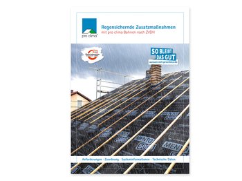 Regensichernde Zusatzmaßnahmen nach ZVDH (Broschüre)