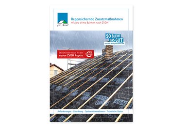 Regensichernde Zusatzmaßnahmen nach ZVDH (Broschüre)