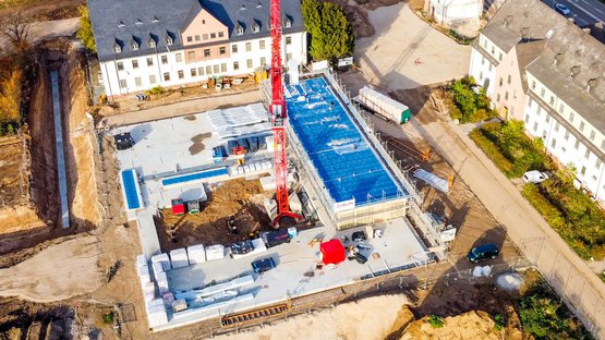 Holzbau-Großbaustelle: Collegium Academicum