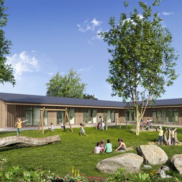 Kindertagesstätte in reiner Holzbauweise