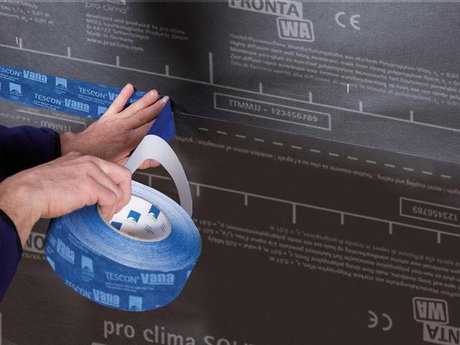 5a. Alternativ: Überlappung verkleben mit TESCON VANA