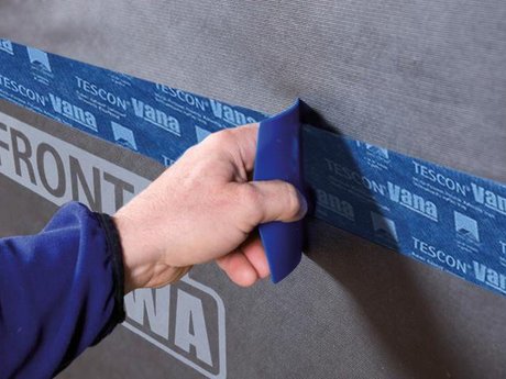5b. Alternativ: Überlappung verkleben mit TESCON VANA