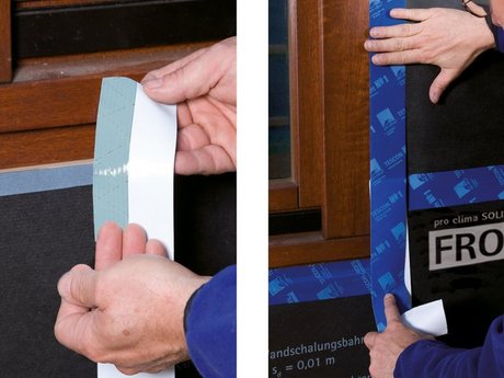 9. Verklebung an Fenster