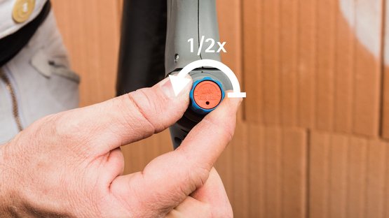 7. Luftmenge einstellen