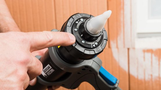 8. Materialmenge einstellen