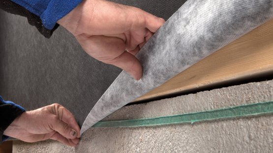 6. Alternativ: Anschluss an raue oder mineralische Untergründe (z. B. Bodenplatte) mit ORCON MULTIBOND