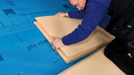 7. 2:1-Lösung mit Gipsbauplatten oder Putz auf HWL-Platten innen