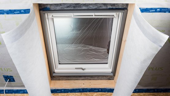 12. Dachflächenfenster: Bahn einschneiden