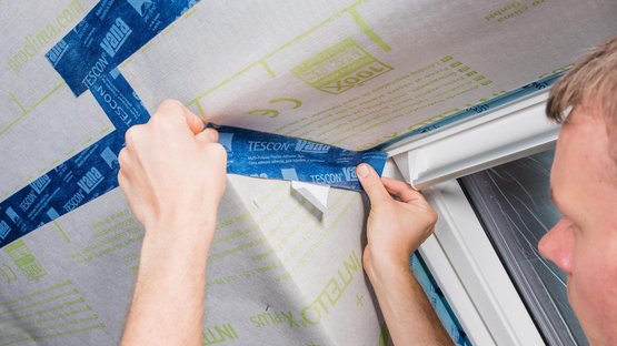 15. Leibung rundum luftdicht verkleben