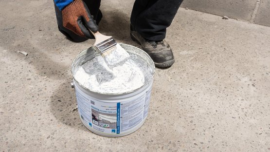 1. Material aufrühren