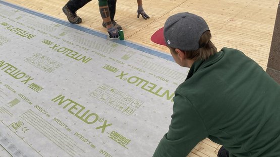 Anwendung bei Aufdachdämmung