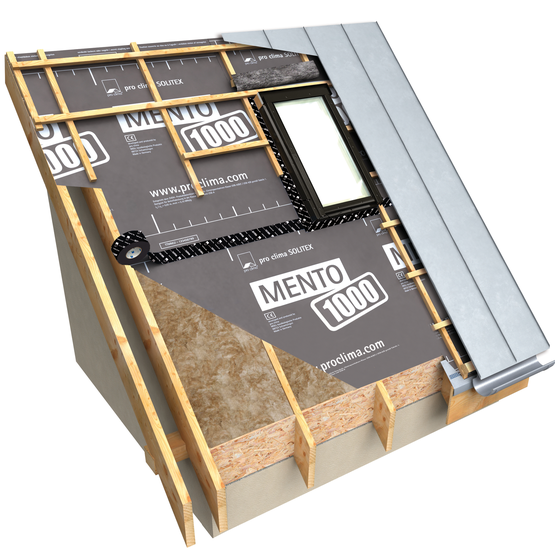 SOLITEX MENTO 1000 3D roof installation