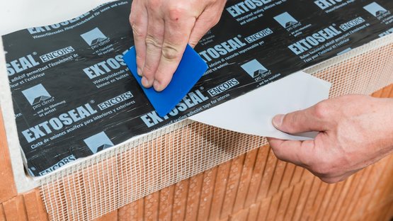 3. In der Fläche verkleben