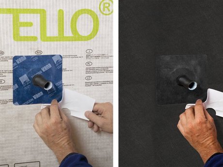 2. Trennpapier abziehen