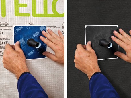 1. Rohr/Kabel durchziehen