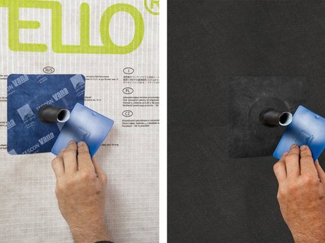 3. Manschette verkleben